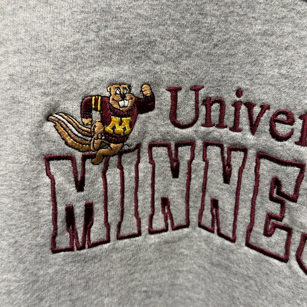 Size L - VTG Champion Athletic Minnesota Gophers Crewneck University Embroidered - Picture 3 of 11